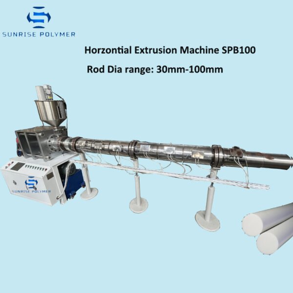 Horzontial Extruder Machine Polymer PTFE Rod Ram SPB100